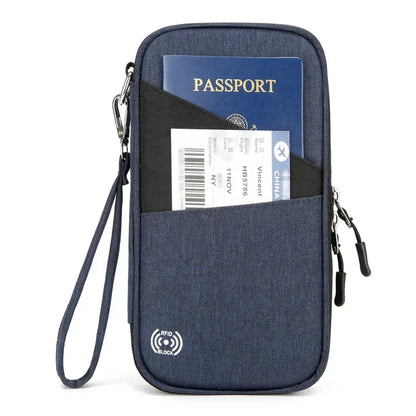 Family Passport Holder & Travel Wallet, RFID Blocking Family Passport Wallet Travel Document Organize Zipper Case for Women Men