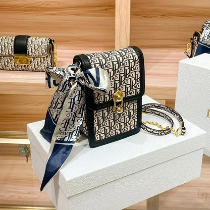 Famous Designer Luxury Brand Mobile Phone Bag Mini Chain Buckle Shoulder Messenger Bags High Quality Women Purse And Handbag