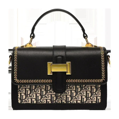 Famous Designer Luxury Brand Panelled Small Square High Quality Shoulder Messenger Bags Fashion Women Leather Handbag