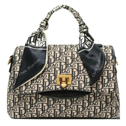 Famous Designer Luxury Brand Shoulder Messenger Scarf Printing Women Purse And Handbags High Quality Small Square Bags