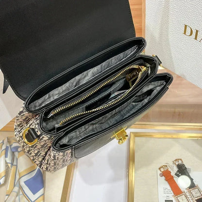 Famous Designer Luxury Brand Shoulder Messenger Scarf Printing Women Purse And Handbags High Quality Small Square Bags