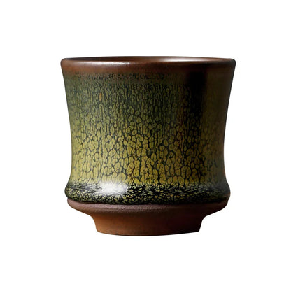 Famous Gold Steel Company Tea-Dust Glazed Jianyang Jianzhan Tea Cup Ceramic Oil Drops Tea Cup Jianzhan Master Cup Tea Set