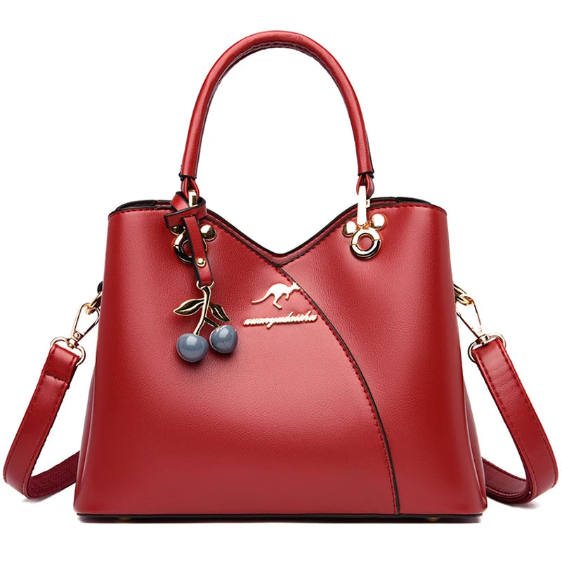 Famous Luxury Designer Fashion Women's Large Capacity Multifunctional Solid Color Everything One Shoulder Oblique Span Handbags