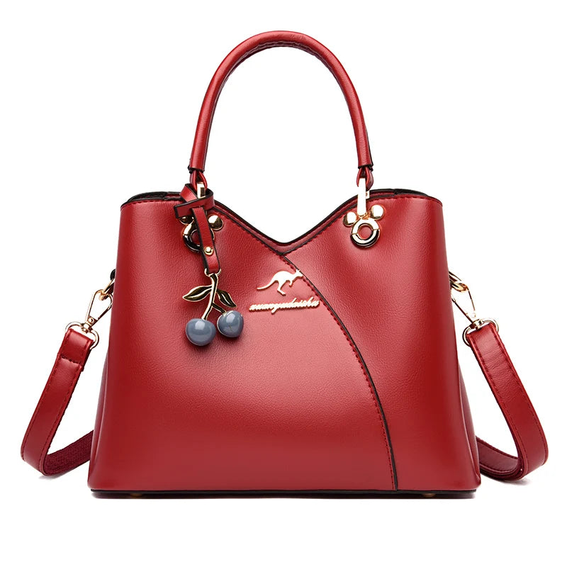 Famous Luxury Designer Fashion Women's Large Capacity Multifunctional Solid Color Everything One Shoulder Oblique Span Handbags