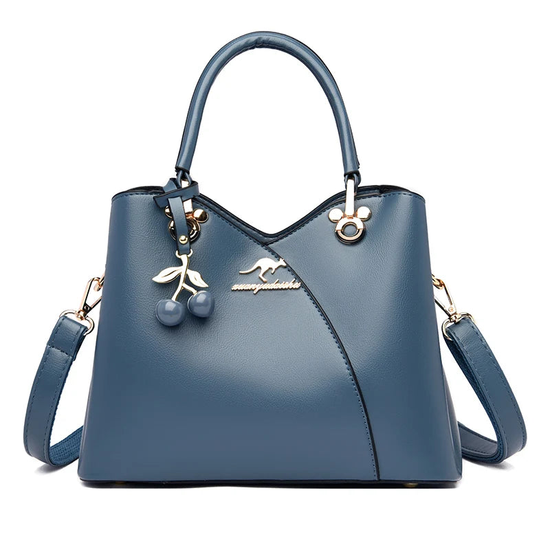 Famous Luxury Designer Fashion Women's Large Capacity Multifunctional Solid Color Everything One Shoulder Oblique Span Handbags