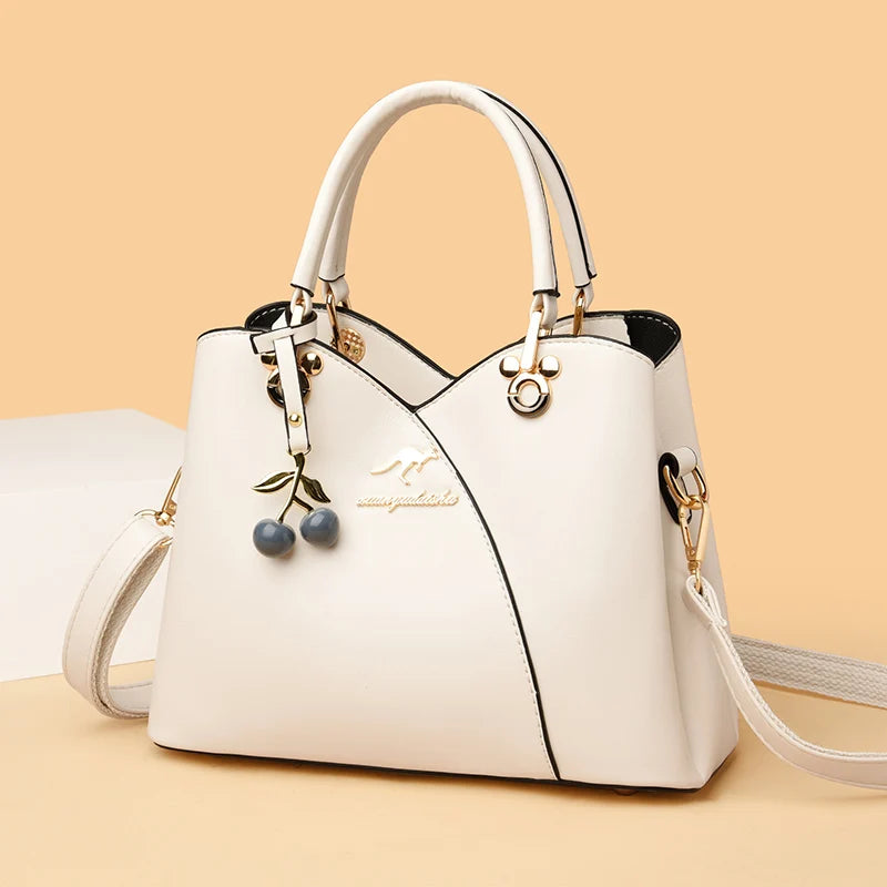 Famous Luxury Designer Fashion Women's Large Capacity Multifunctional Solid Color Everything One Shoulder Oblique Span Handbags