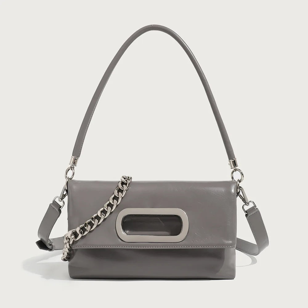 Fancy Tote Bag Lady 2024 New Niche Folding Chain One Shoulder Crossbody Bags Fashion All-match Commuter Handbags Female Purses