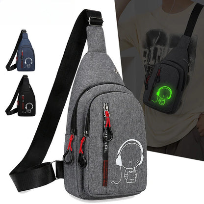 Fanny Pack&waist Pack for Men Anime Fashion One-Shoulder Bag Cartoon Luminous Pattern Backpack Carry on Weekender Bag