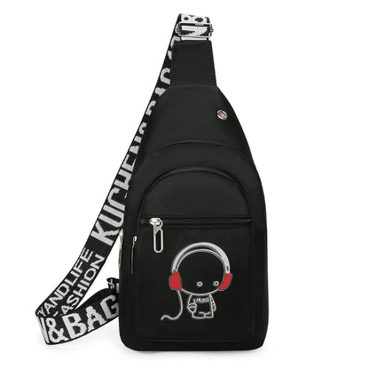 Fanny Pack&waist Pack for Men Anime Fashion One-Shoulder Bag Cartoon Luminous Pattern Backpack Carry on Weekender Bag