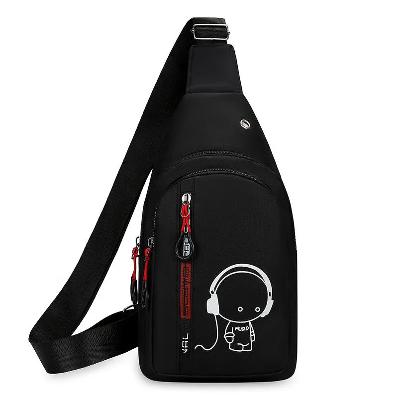 Fanny Pack&waist Pack for Men Anime Fashion One-Shoulder Bag Cartoon Luminous Pattern Backpack Carry on Weekender Bag