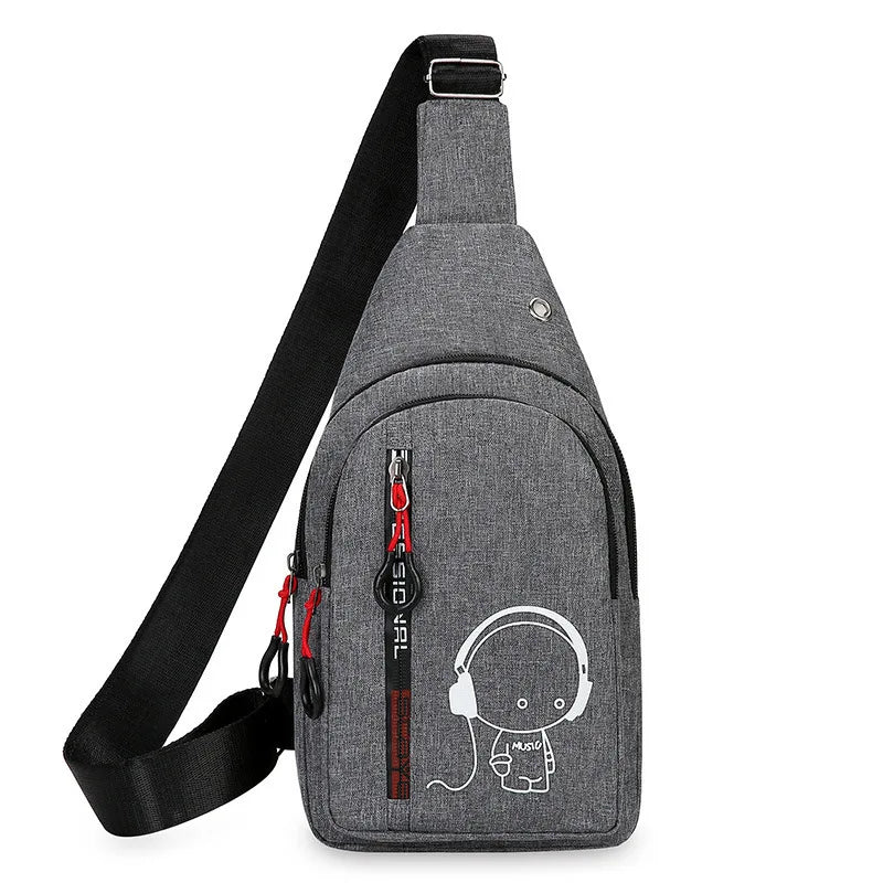 Fanny Pack&waist Pack for Men Anime Fashion One-Shoulder Bag Cartoon Luminous Pattern Backpack Carry on Weekender Bag