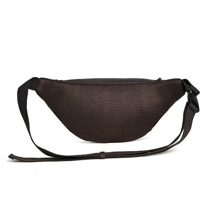 Fanny Waist Pack Belt Bag For Genuine Leather Travel Retro Crazy Horse Cowhide Male Sling Cross body Chest Hip Bum Bags Purse