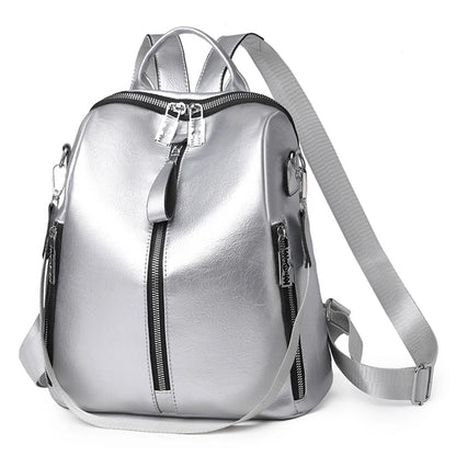 Fashion 3 In 1 Backpack High Quality Women's Bookbag Soft Leather School Bag for Teen Girl Ladies Travel Large Capacity Mochilas