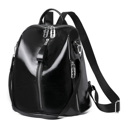 Fashion 3 In 1 Backpack High Quality Women's Bookbag Soft Leather School Bag for Teen Girl Ladies Travel Large Capacity Mochilas