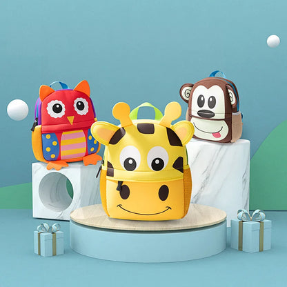 Fashion 3D Animals Children Backpacks Tiger Design Boys Backpack Toddler Girl Kids Neoprene School Bags Kindergarten Cartoon Bag