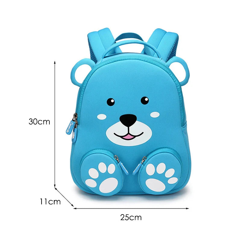 Fashion 3D Blue Cat School Bags for Girls Boys Lovely Animals Design Kids Backpacks Children Students Book Pouch Mochila Escolar
