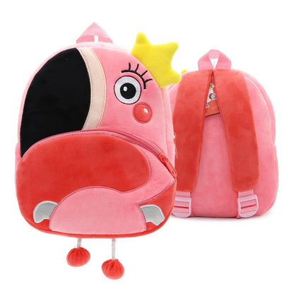 Fashion 3D Cartoon Owl Kids School Bags for Girls Soft Plush Children Bag Kindergarten Toddler Kids Boys Lion School Backpacks