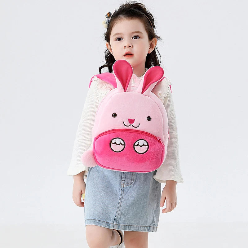 Fashion 3D Cartoon Owl Kids School Bags for Girls Soft Plush Children Bag Kindergarten Toddler Kids Boys Lion School Backpacks