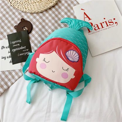 Fashion 3D Cute Mermaid Backpack for Baby Girls Children Cartoon School Bags Light Kindergarten Kid Bag Mochila Escolar