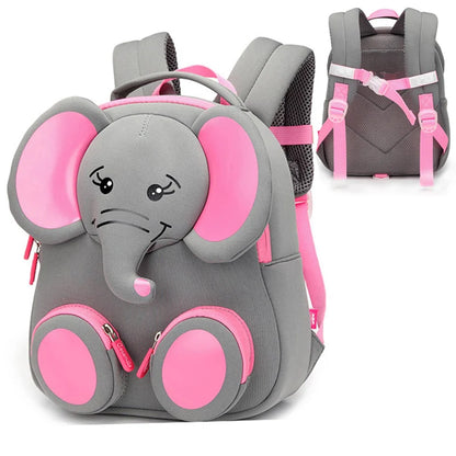 Fashion 3D Elephant School Backpacks for Boys Girls Lovely Animals Designer Kids School Bags Children Students Mochila Escolar