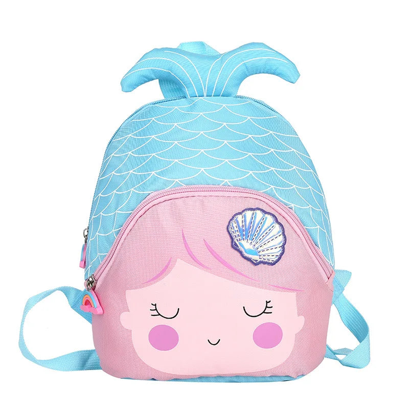 Fashion 3D Mermaid School Bags For Girls Cute Toddler Kids School Backpack Classical Cartoon Design Children Travel Bags Mochila
