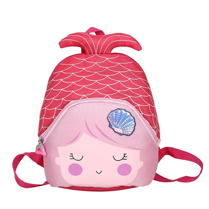 Fashion 3D Mermaid School Bags For Girls Cute Toddler Kids School Backpack Classical Cartoon Design Children Travel Bags Mochila