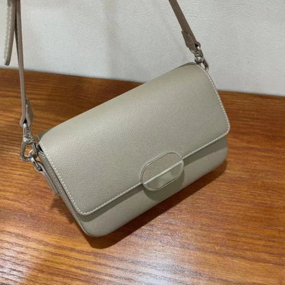 Fashion All-match Casual Crossbody Bag 2024 New Niche Light Luxury Genuine Leather Handbags Female Solid Commuter Bolsas Mujer