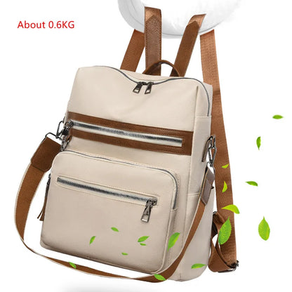 Fashion Anti-theft Backpack Women School Backpack High Quality PU Leather Travel Backpack Ladies Large Capacity Shoulder Handbag