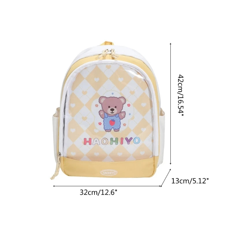 Fashion Backpack Large Capacity Casual College Bookbag for Boys Girls Student