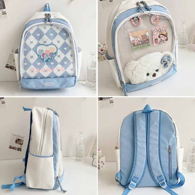 Fashion Backpack Large Capacity Casual College Bookbag for Boys Girls Student