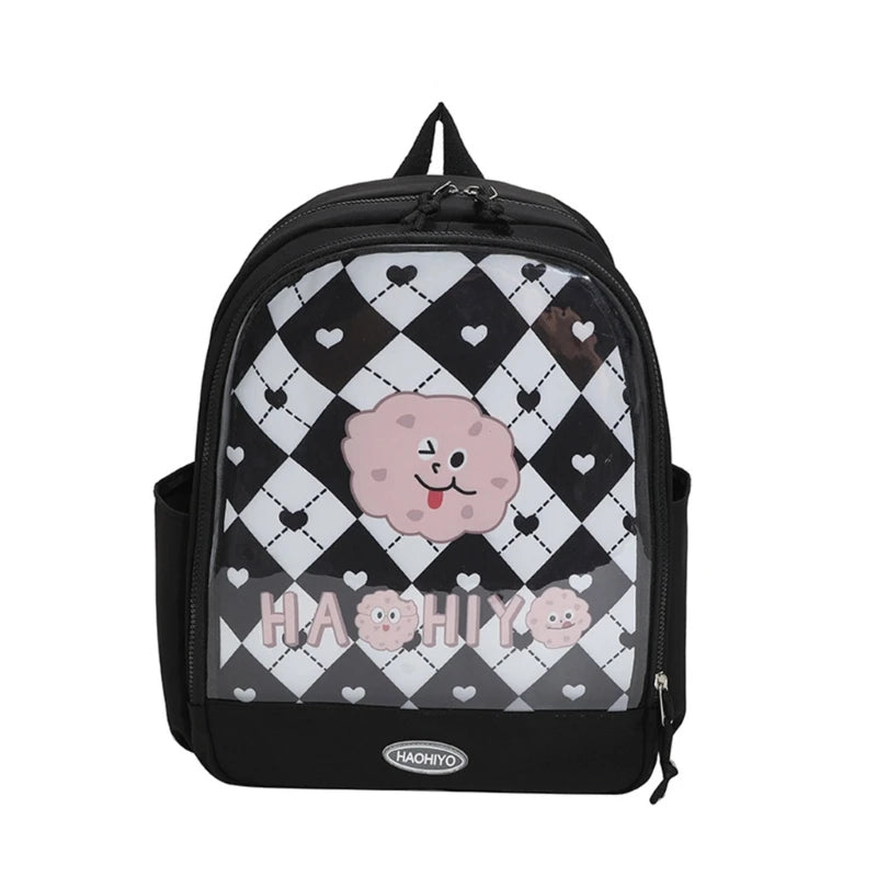 Fashion Backpack Large Capacity Casual College Bookbag for Boys Girls Student