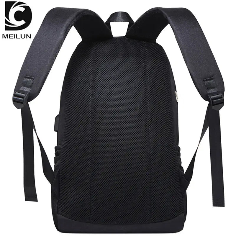 Fashion Backpack USB Charging Night Luminous Shark Laptop Backpack Students Chest Bag Teenagers School Bags Travel Bag