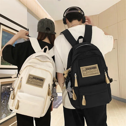 Fashion Backpack Women New Rucksack Student School Bags For Girls High Capacity School Bag Leisure Backpack Men Travel Mochila