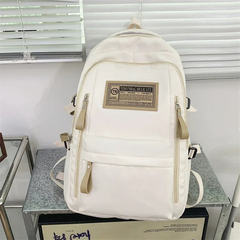 Fashion Backpack Women New Rucksack Student School Bags For Girls High Capacity School Bag Leisure Backpack Men Travel Mochila