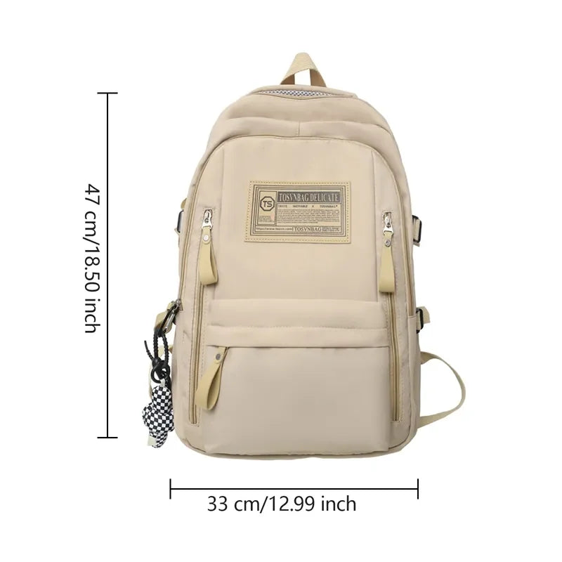 Fashion Backpack Women New Rucksack Student School Bags For Girls High Capacity School Bag Leisure Backpack Men Travel Mochila