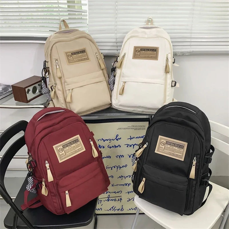 Fashion Backpack Women New Rucksack Student School Bags For Girls High Capacity School Bag Leisure Backpack Men Travel Mochila