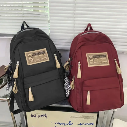 Fashion Backpack Women New Rucksack Student School Bags For Girls High Capacity School Bag Leisure Backpack Men Travel Mochila