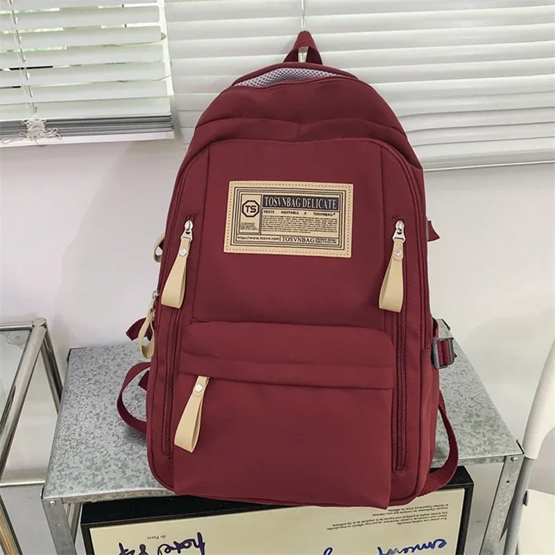 Fashion Backpack Women New Rucksack Student School Bags For Girls High Capacity School Bag Leisure Backpack Men Travel Mochila