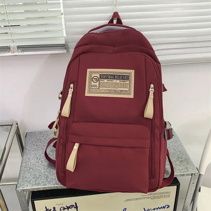 Fashion Backpack Women New Rucksack Student School Bags For Girls High Capacity School Bag Leisure Backpack Men Travel Mochila