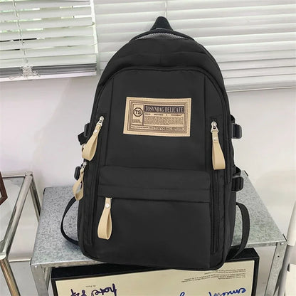 Fashion Backpack Women New Rucksack Student School Bags For Girls High Capacity School Bag Leisure Backpack Men Travel Mochila