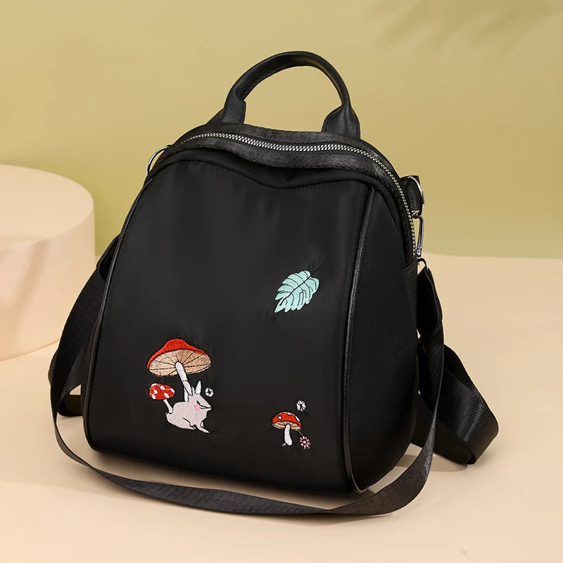 Fashion Backpack Women Nylon Cloth Shoulder Bags School Bags for Teenage Girls Light Ladies Travel Backpack Mochila Feminina Sac