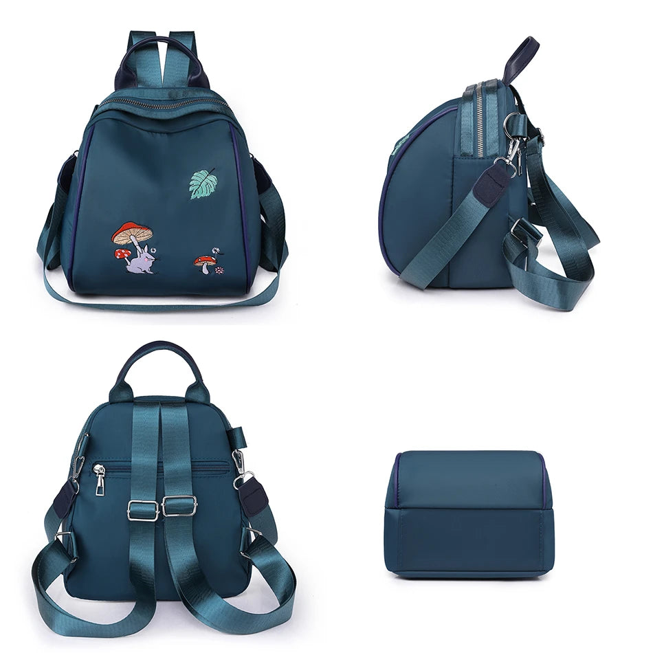 Fashion Backpack Women Nylon Cloth Shoulder Bags School Bags for Teenage Girls Light Ladies Travel Backpack Mochila Feminina Sac