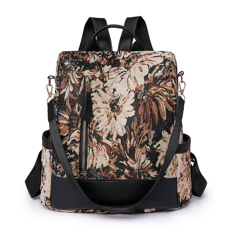 Fashion Backpack Women Oxford Cloth Shoulder Bag 2023 School Bags For Teenage Girls Light Ladies Travel Bagpack Mochila Feminina