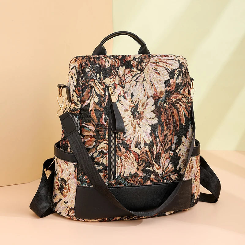 Fashion Backpack Women Oxford Cloth Shoulder Bag 2023 School Bags For Teenage Girls Light Ladies Travel Bagpack Mochila Feminina