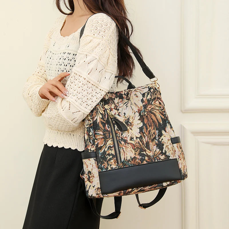 Fashion Backpack Women Oxford Cloth Shoulder Bag 2023 School Bags For Teenage Girls Light Ladies Travel Bagpack Mochila Feminina
