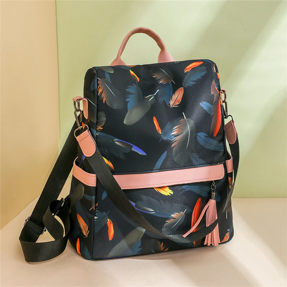 Fashion Backpack Women Oxford Cloth Shoulder Bags School Bags for Teenage Girls Light Ladies Travel Backpack Mochila Feminina