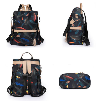 Fashion Backpack Women Oxford Cloth Shoulder Bags School Bags for Teenage Girls Light Ladies Travel Backpack Mochila Feminina