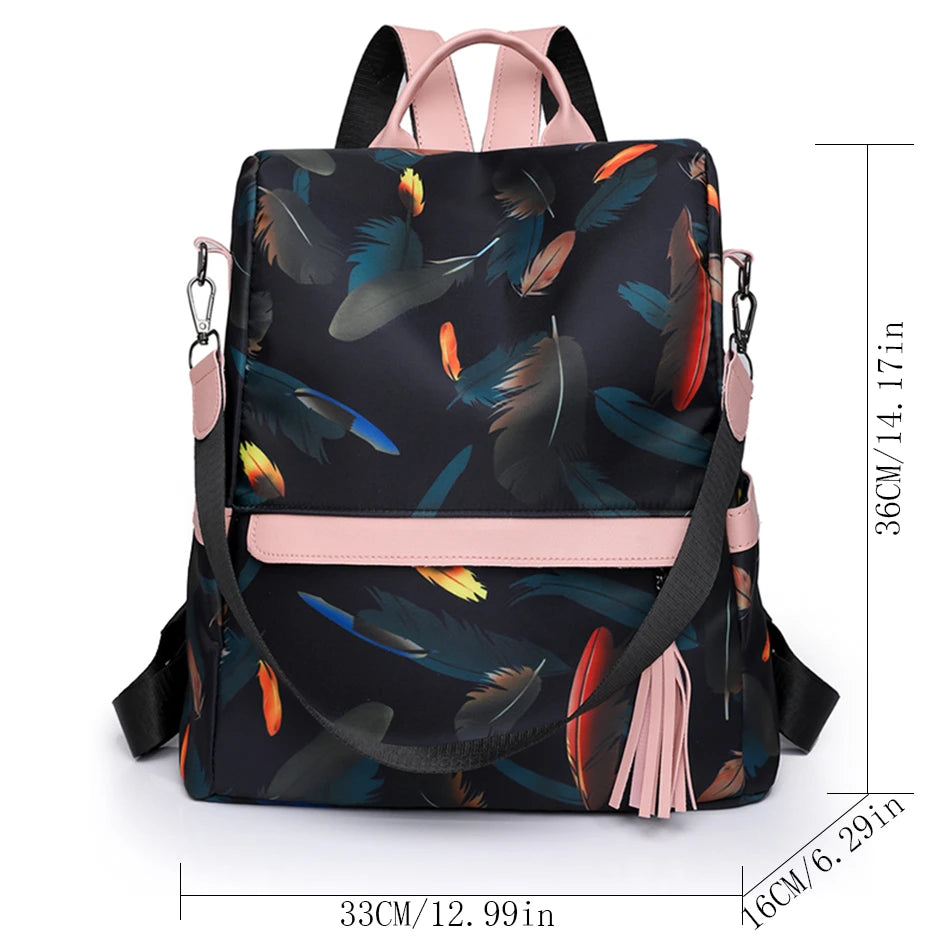 Fashion Backpack Women Oxford Cloth Shoulder Bags School Bags for Teenage Girls Light Ladies Travel Backpack Mochila Feminina