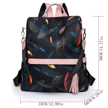 Fashion Backpack Women Oxford Cloth Shoulder Bags School Bags for Teenage Girls Light Ladies Travel Backpack Mochila Feminina