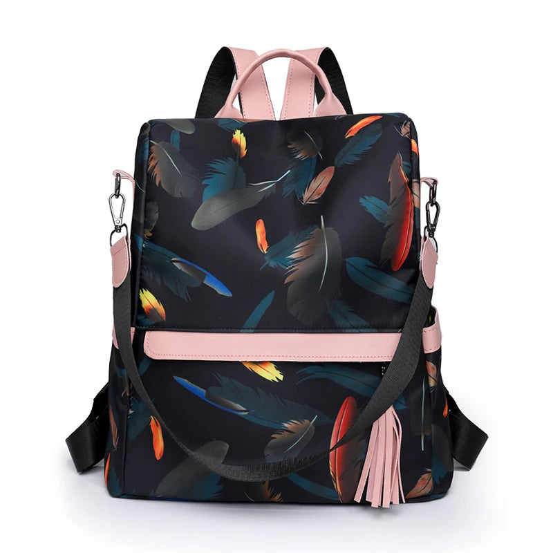 Fashion Backpack Women Oxford Cloth Shoulder Bags School Bags for Teenage Girls Light Ladies Travel Backpack Mochila Feminina